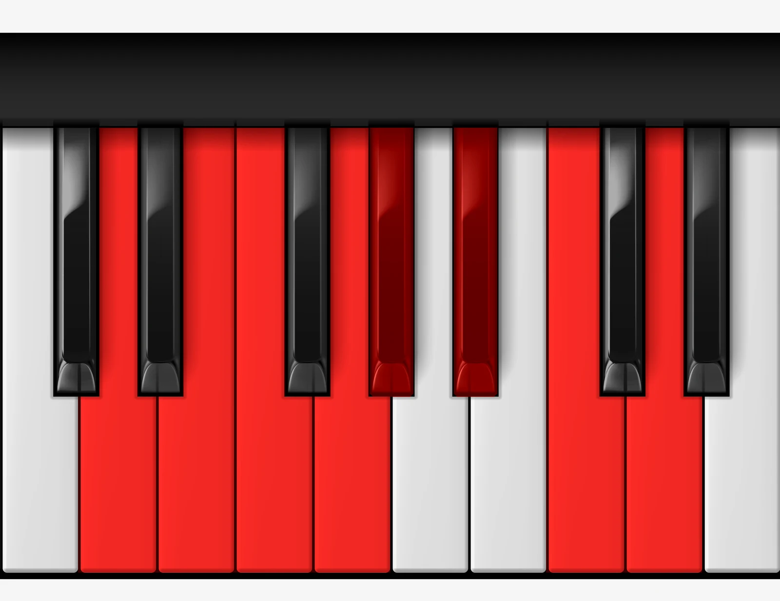 D Locrian Sharp 2 Scale on piano — D, E, F, G, Ab, Bb, C, D