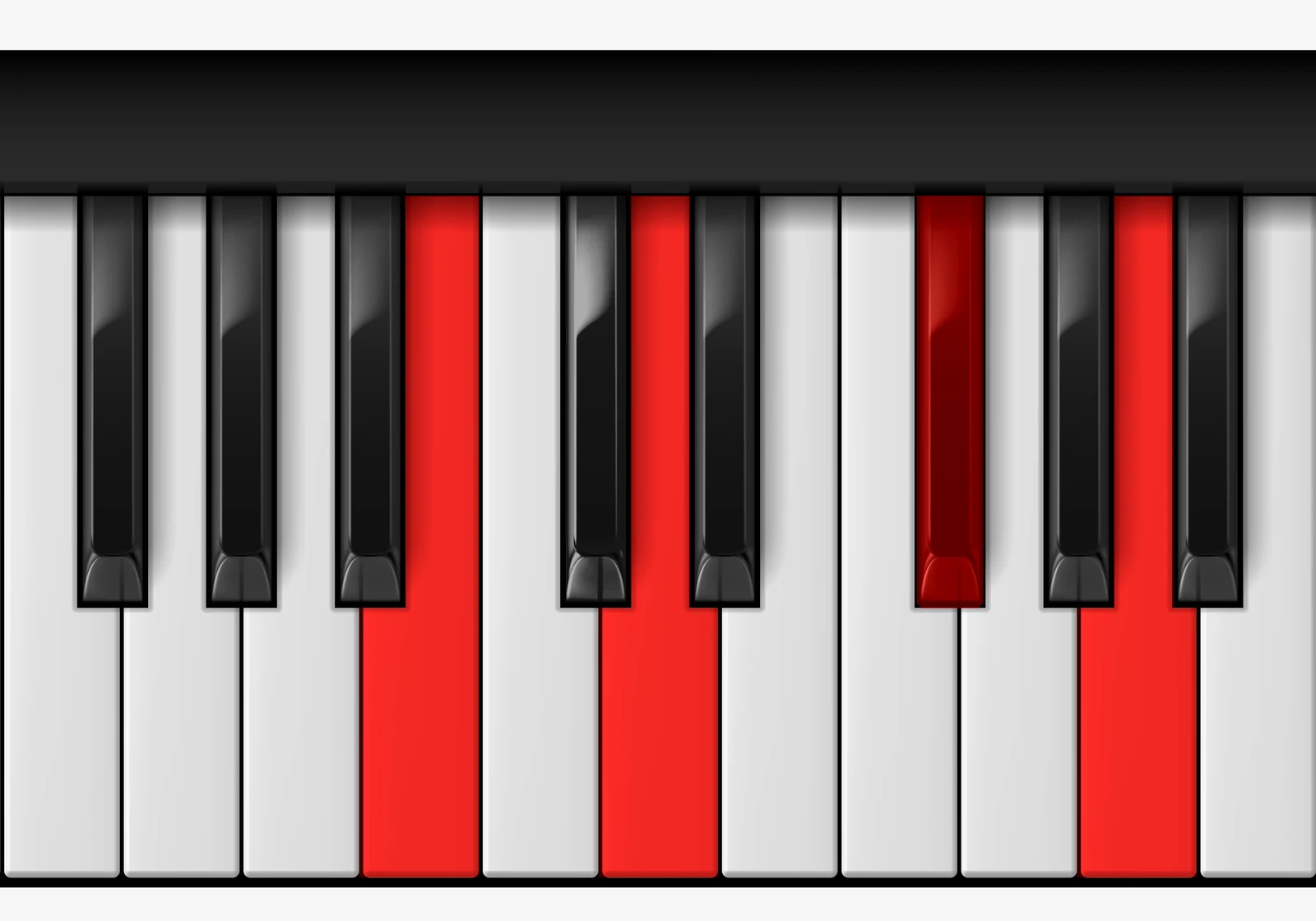 D Major 6 piano chord, 3rd inversion — B, D, F♯, A