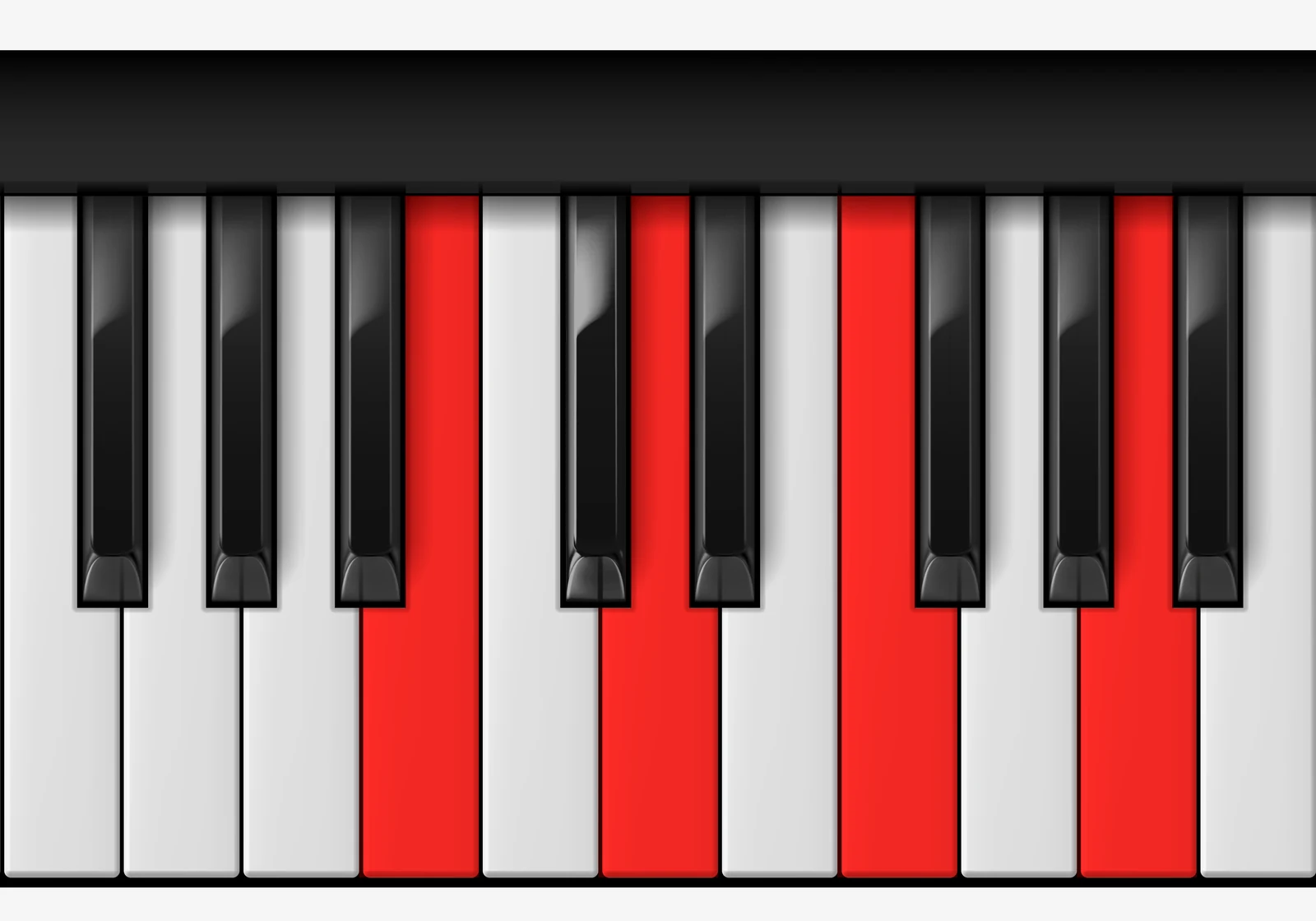 D Minor 6th piano chord, 3rd inversion — B, D, F, A