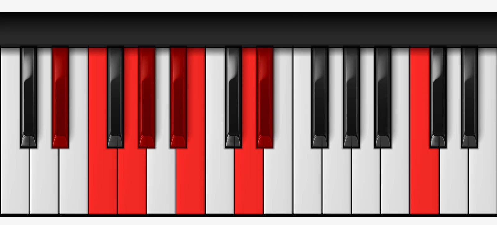 D# Major Bebop Scale on piano — D#, E#, Fx, G#, A#, B, B#, Cx, D#