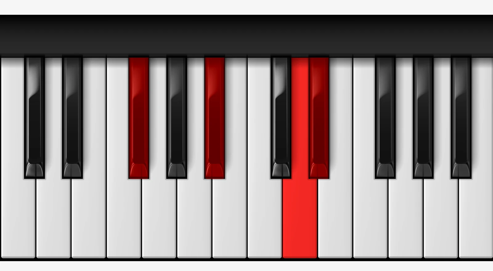 D# Minor Major 7th piano chord, 1st inversion — F♯, A♯, Cx, D♯