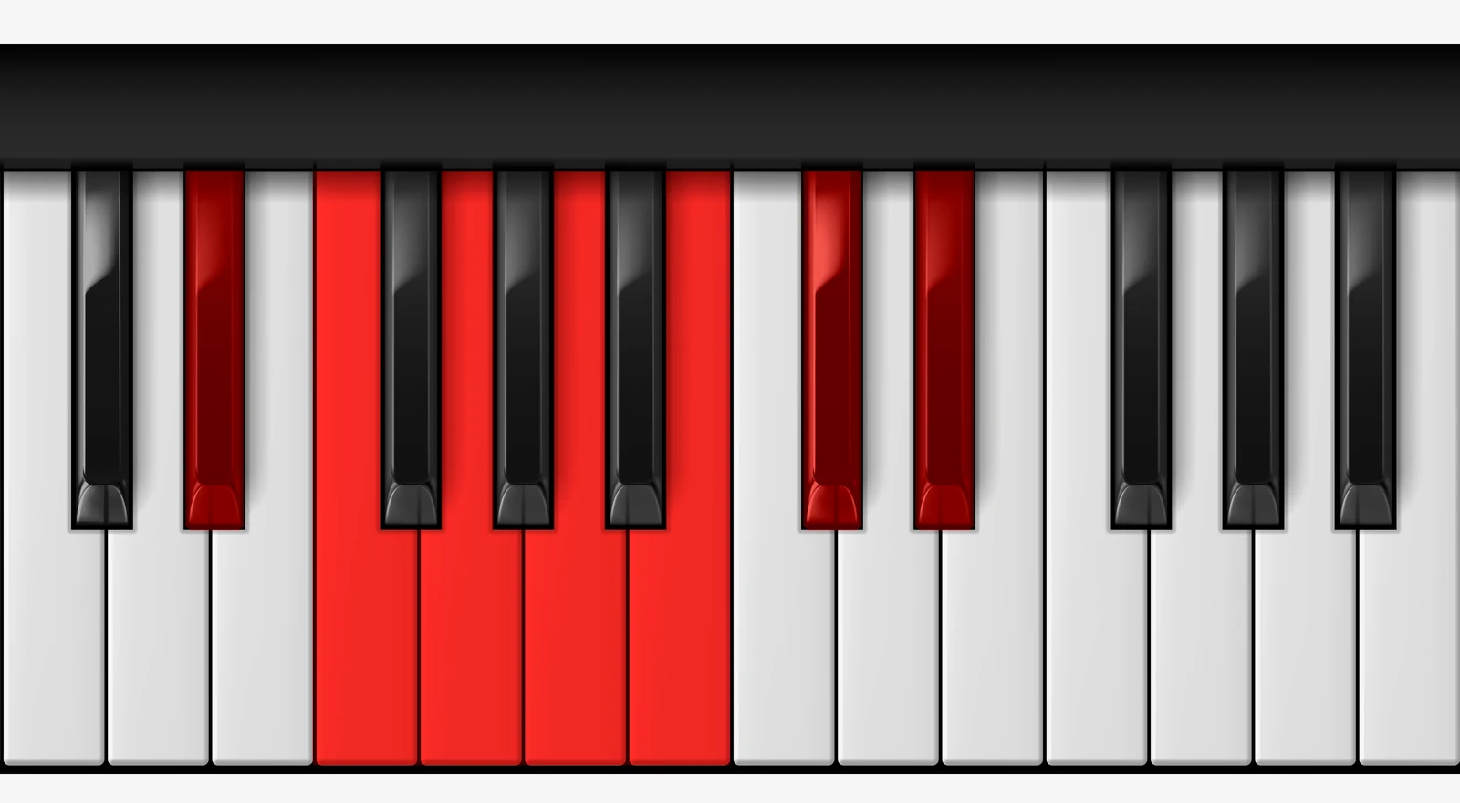 D# Whole Tone Scale on piano — D#, E#, Fx, Gx, Ax, C#, D#