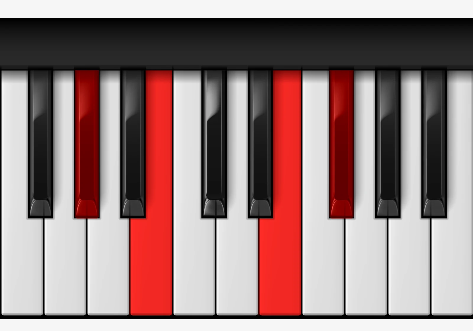 E Add 9 piano chord, 1st inversion — G♯, B, E, F♯