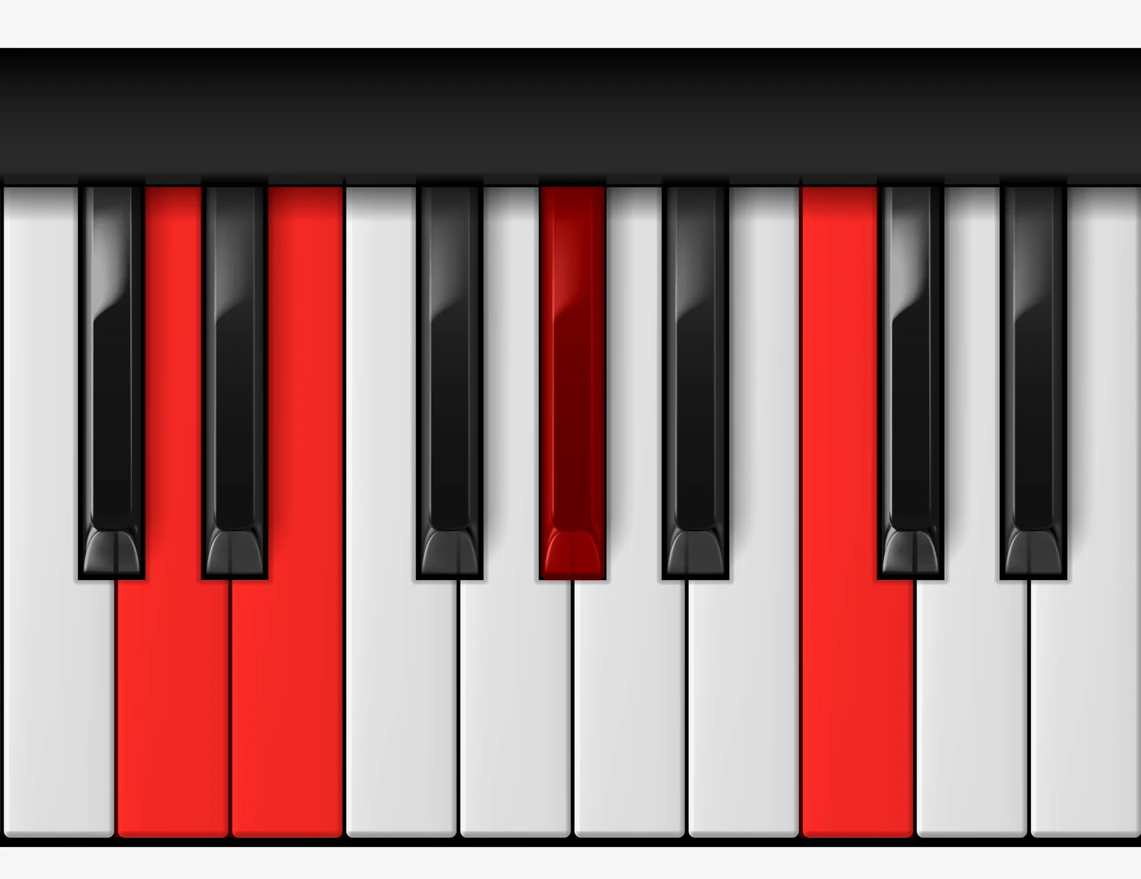 E Augmented 7th piano chord, 3rd inversion — D, E, G♯, B♯