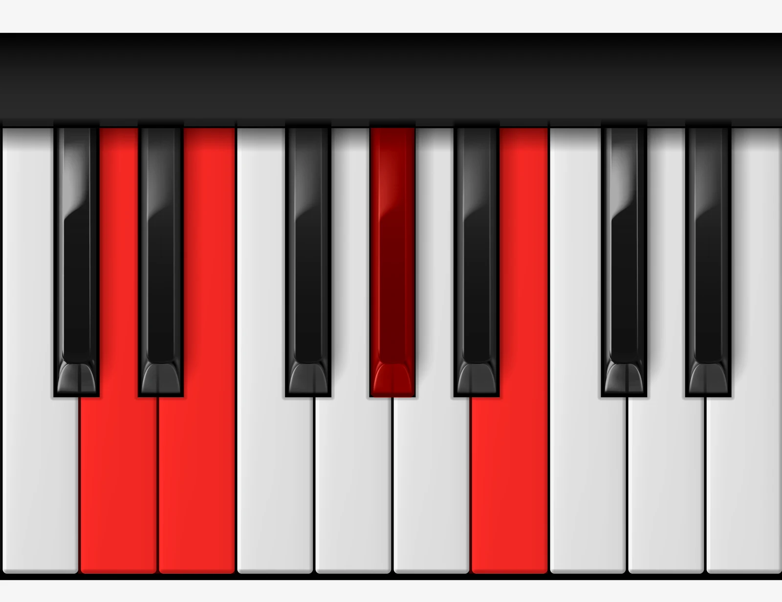 E Dominant 7th piano chord, 3rd inversion — D, E, G♯, B