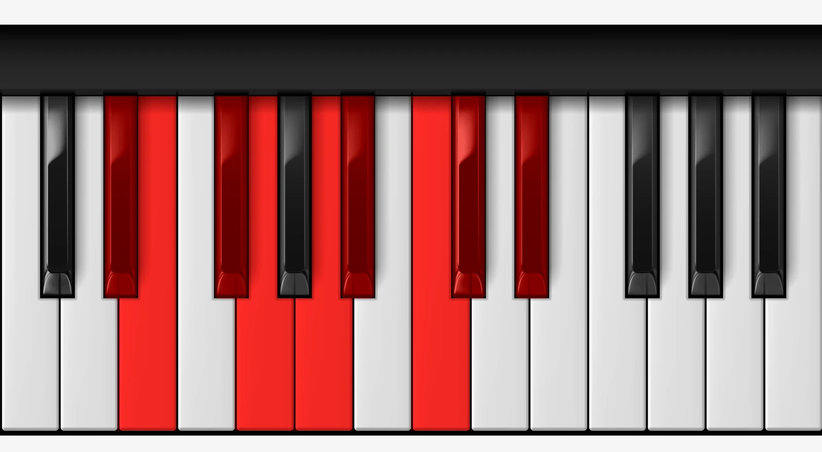 Eb Half-Whole Diminished Scale on piano — Eb, Fb, Gb, G, Bbb, Bb, C, Db, Eb