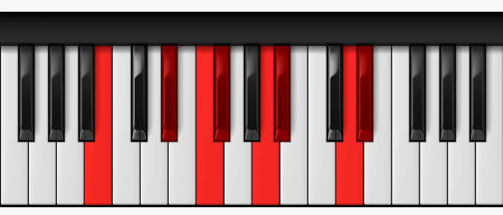 Eb Hungarian Minor Scale on piano — Eb, F, Gb, A, Bb, Cb, D, Eb