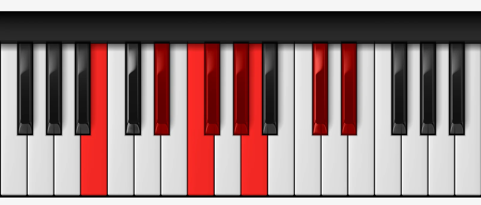 Eb Locrian Sharp 2 Scale on piano — Eb, F, Gb, Ab, Bbb, Cb, Db, Eb