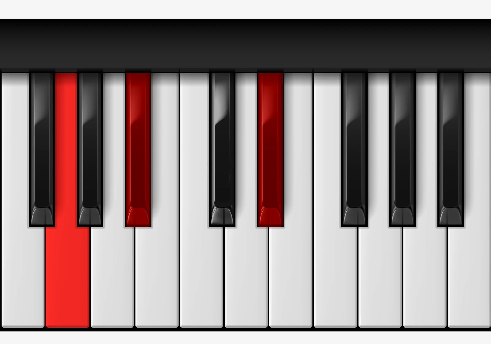 Eb Major piano chord, 1st inversion — G, B♭, E♭