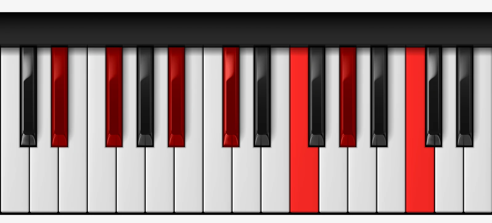 Eb Minor 13th piano chord, root position — Eb, Gb, Bb, Db, F, Ab, C