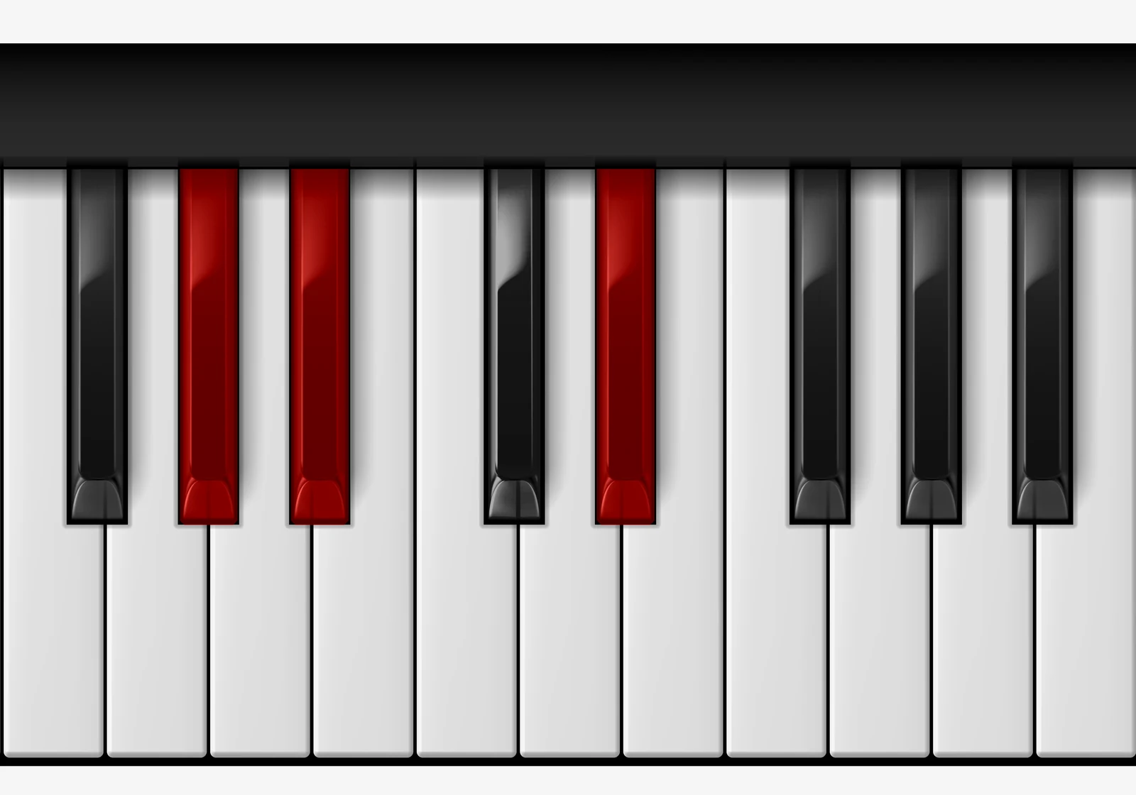 Eb Suspended 4th piano chord, 1st inversion — A♭, B♭, E♭