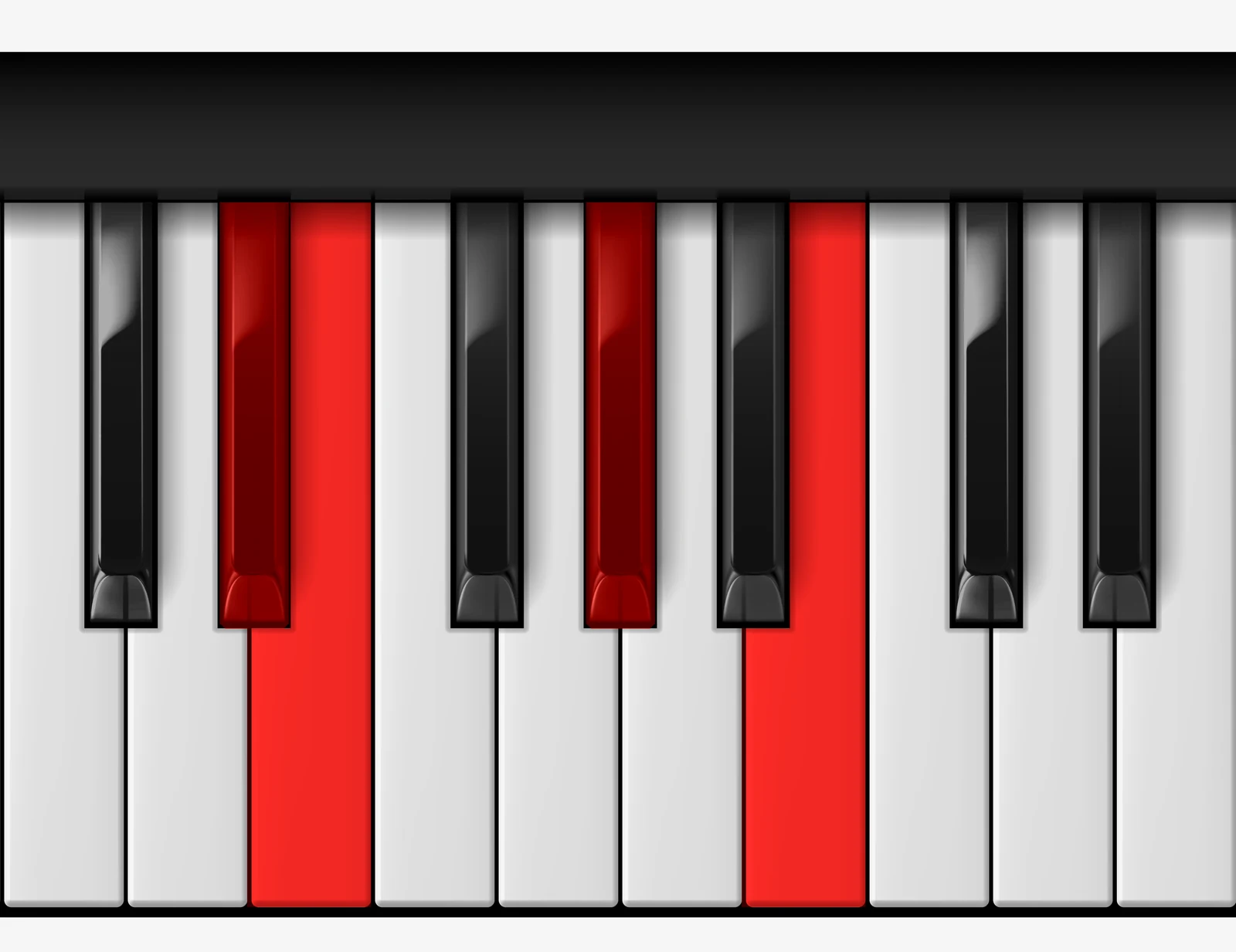 E Major 7th piano chord, 3rd inversion — D♯, E, G♯, B