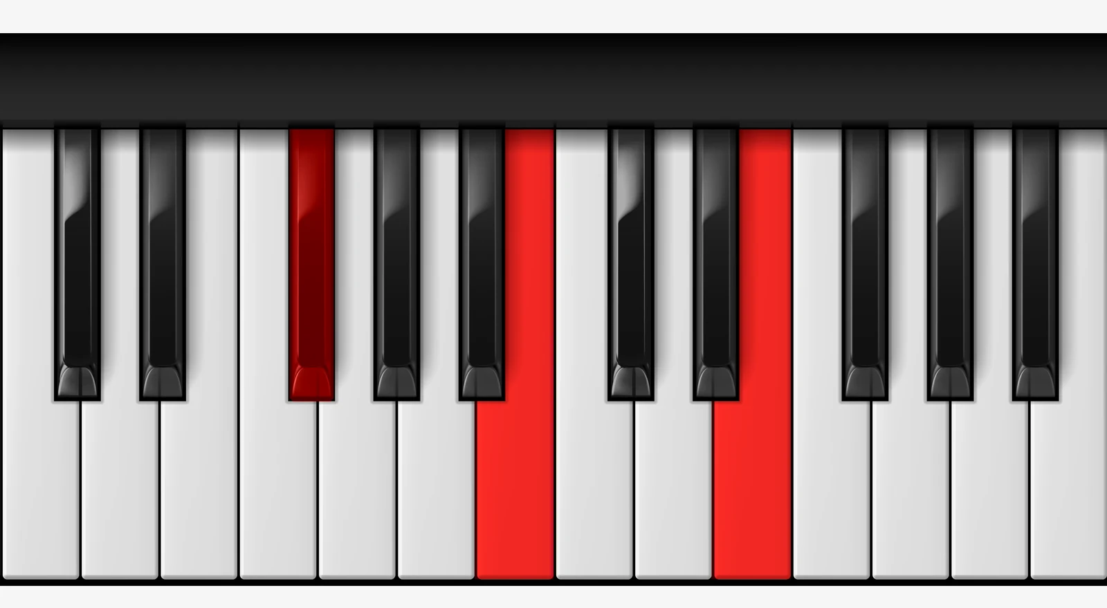 E Suspended 2nd piano chord, 1st inversion — F♯, B, E