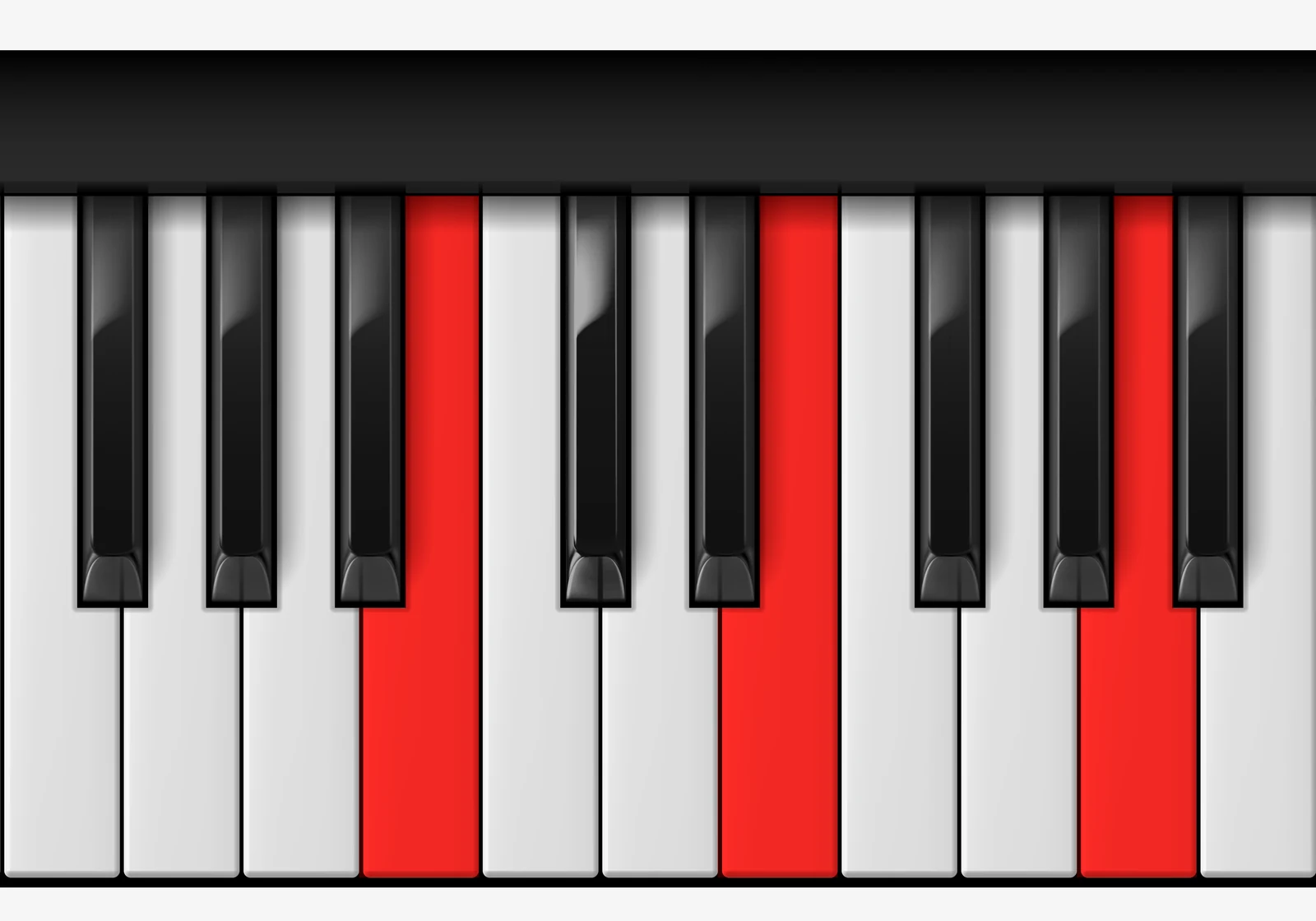 E Suspended 4th piano chord, 2nd inversion — B, E, A