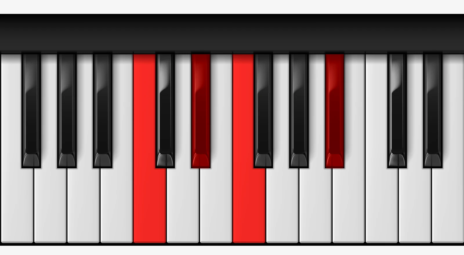 F 7sus4 piano chord, 2nd inversion — C, E♭, F, B♭