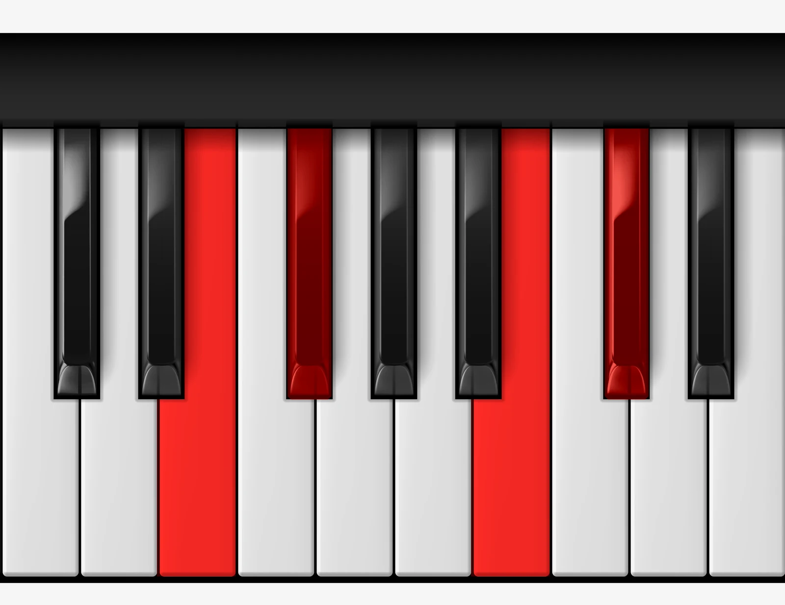 F# 7sus4 piano chord, 3rd inversion — E, F♯, B, C♯