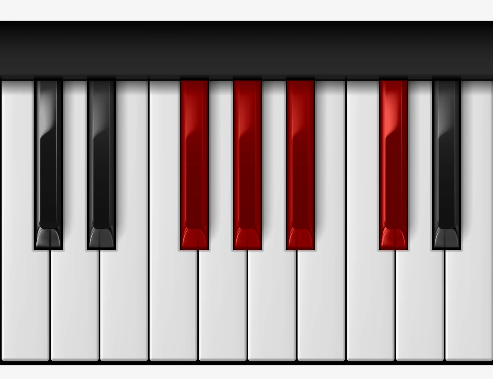 F# Add 9 piano chord, 3rd inversion — F♯, G♯, A♯, C♯