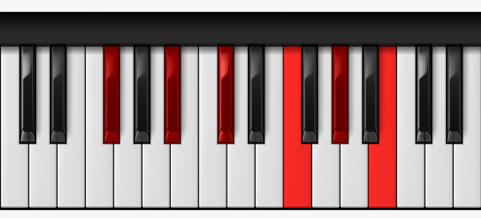F# Major 11th piano chord, root position — F#, A#, C#, F, G#, B