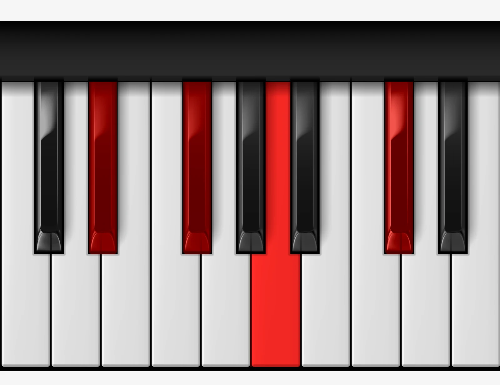F# Minor 6th piano chord, 3rd inversion — D♯, F♯, A, C♯