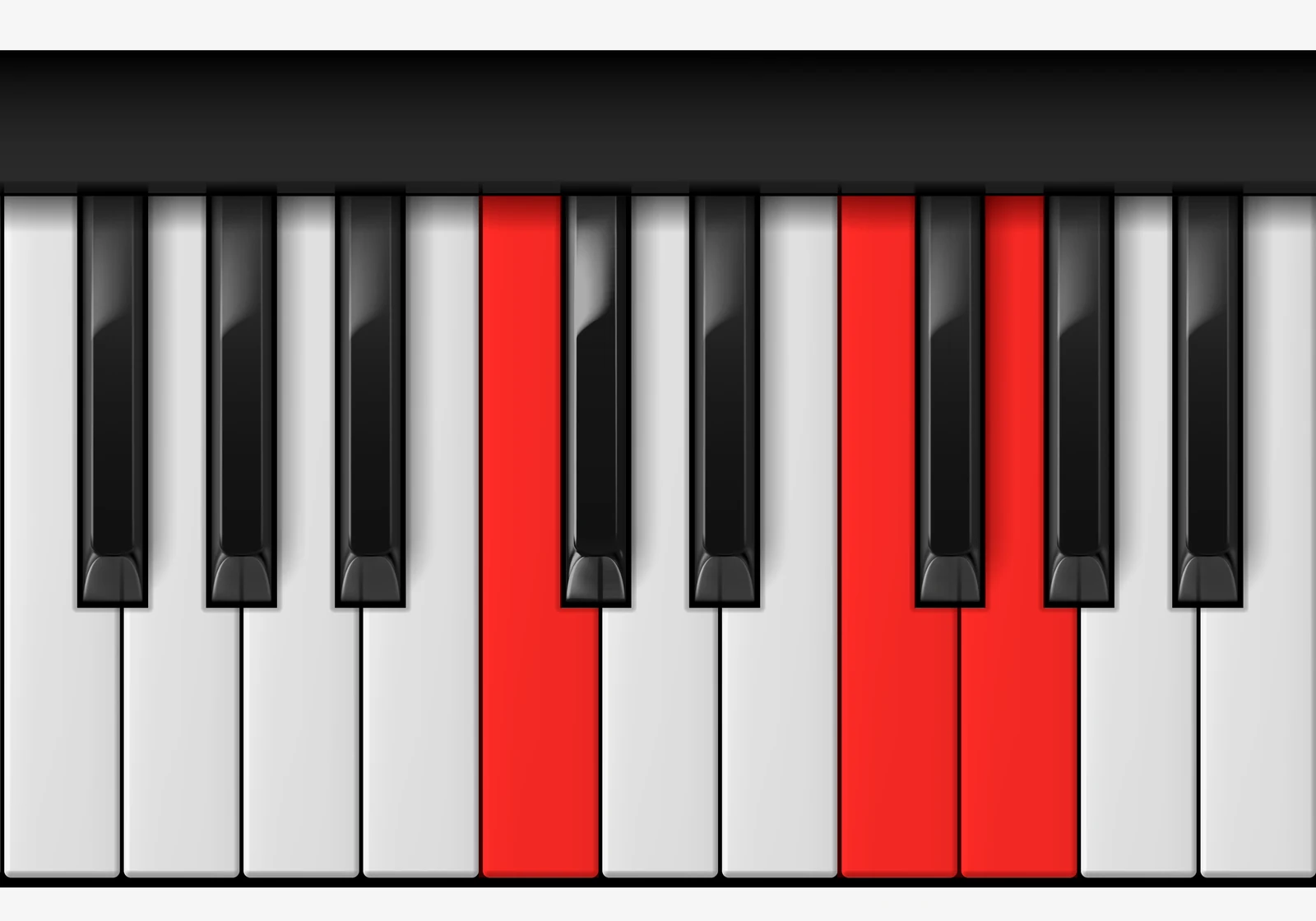 F Suspended 2nd piano chord, 2nd inversion — C, F, G