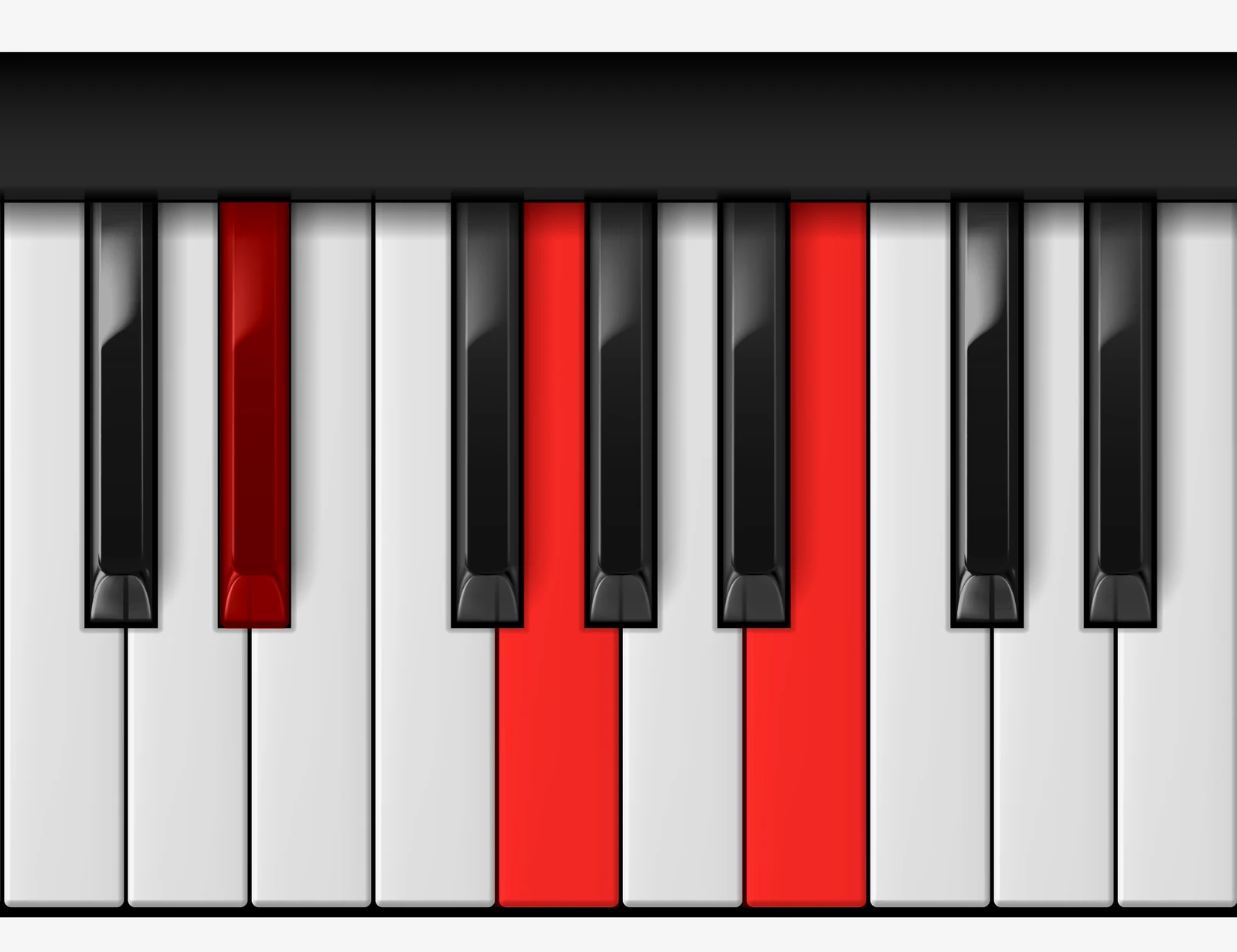 G Augmented piano chord, 2nd inversion — D♯, G, B