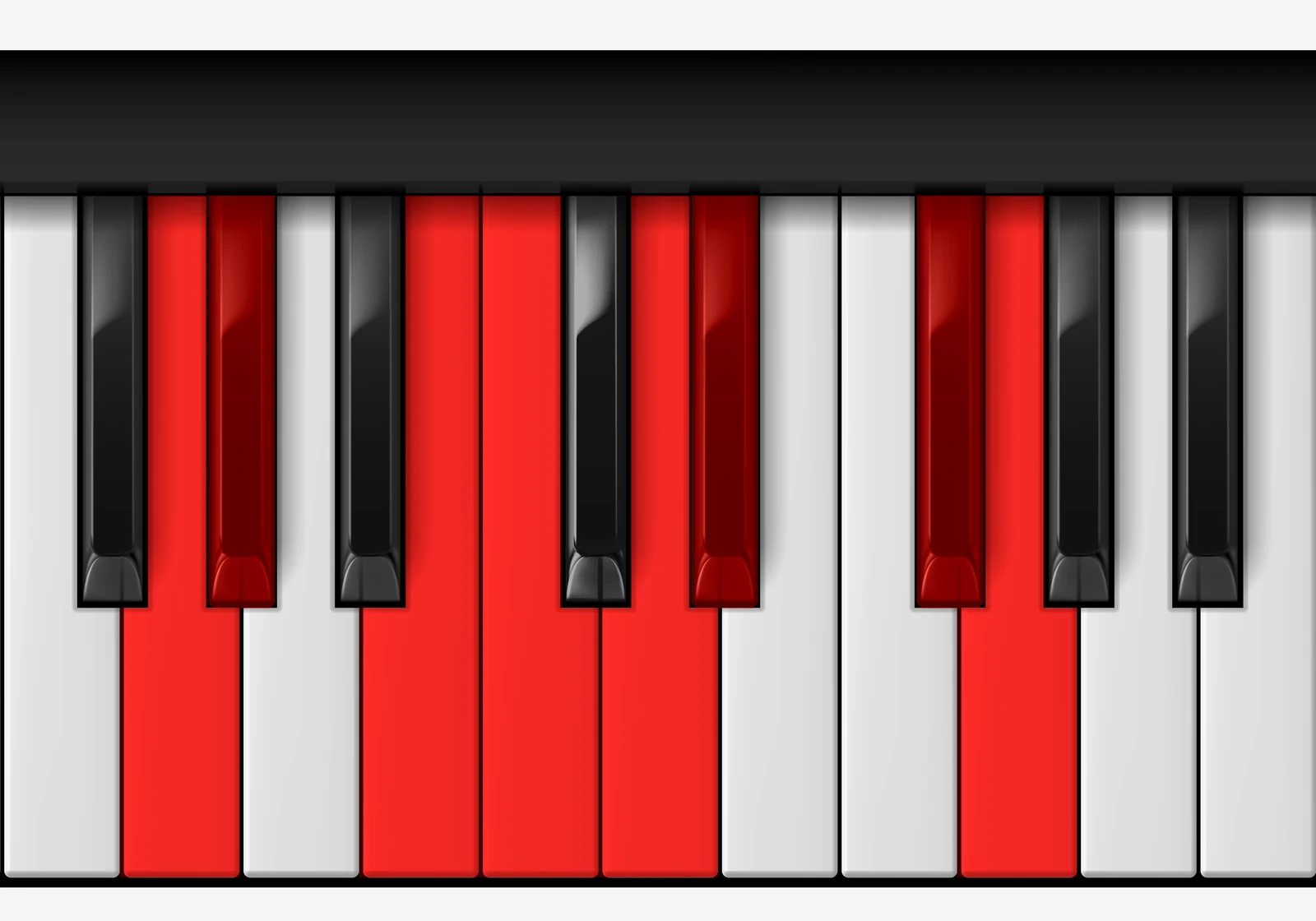 G Double Harmonic Scale on piano — G, Ab, B, C, D, Eb, F#, G