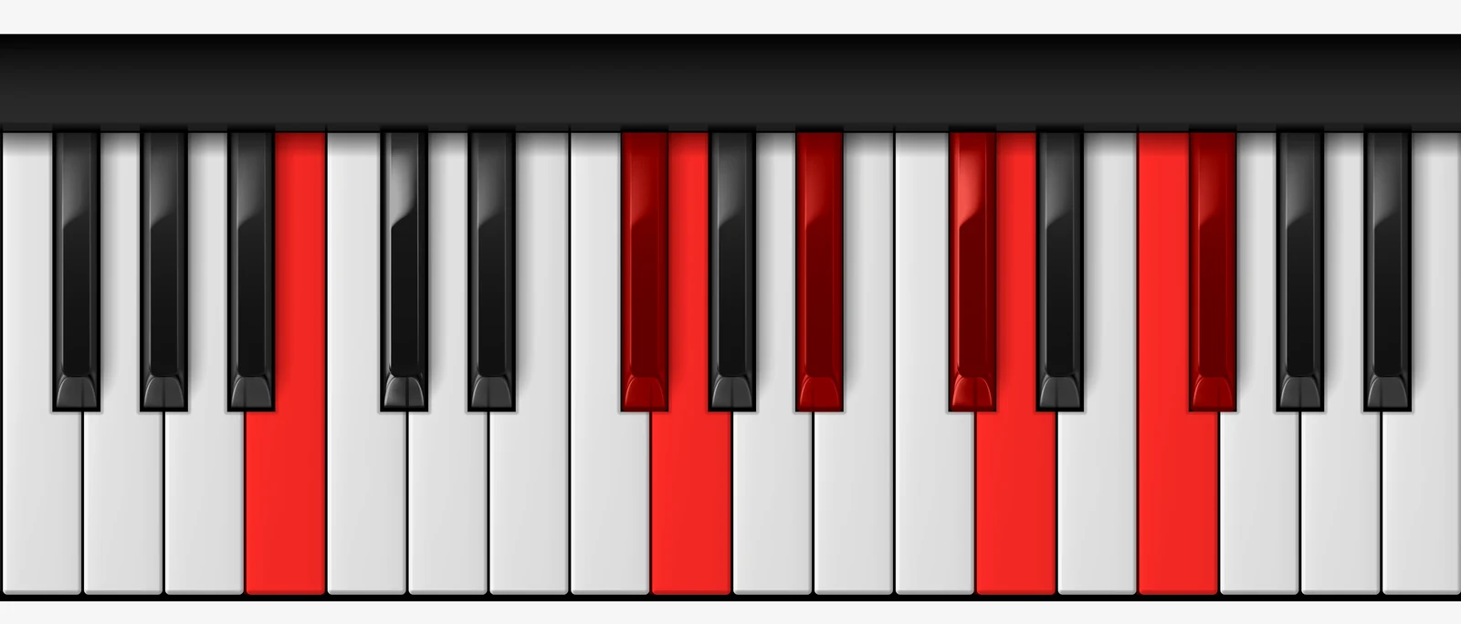 Gb Double Harmonic Scale on piano — Gb, Abb, Bb, Cb, Db, Ebb, F, Gb