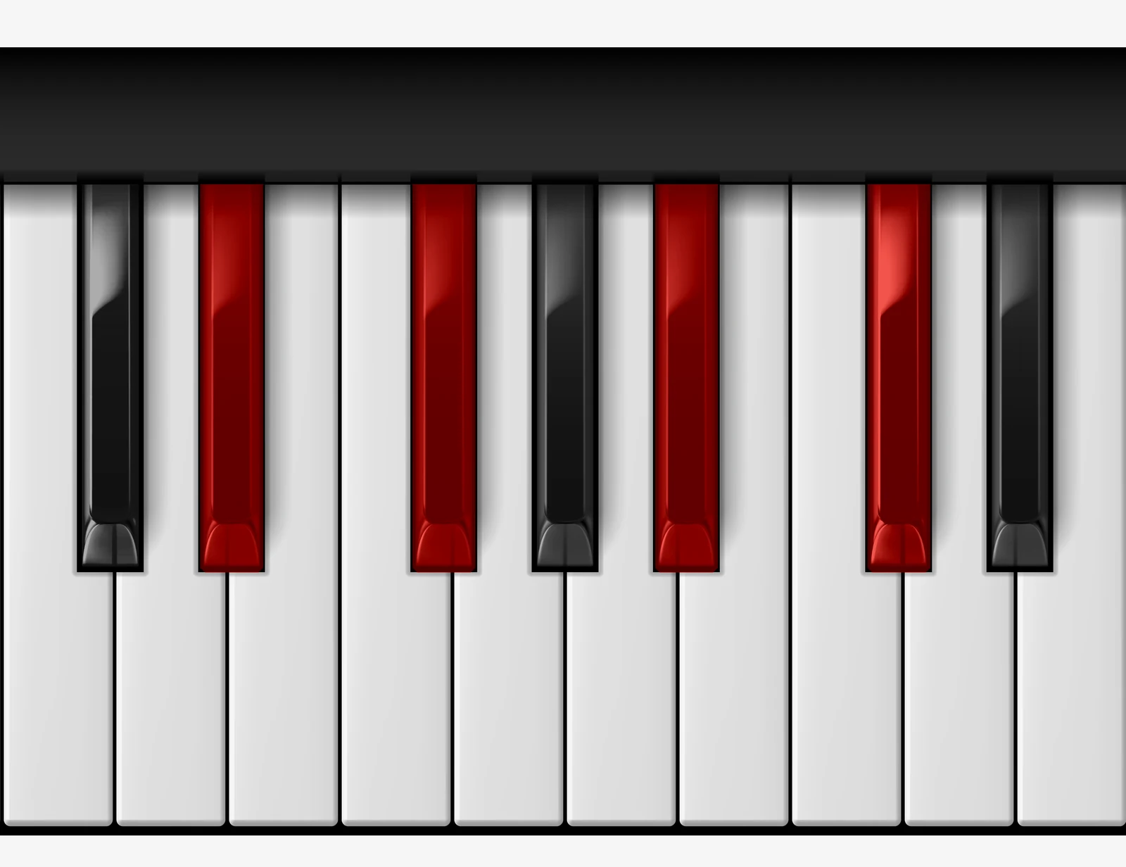 Gb Major 6 piano chord, 3rd inversion — E♭, G♭, B♭, D♭