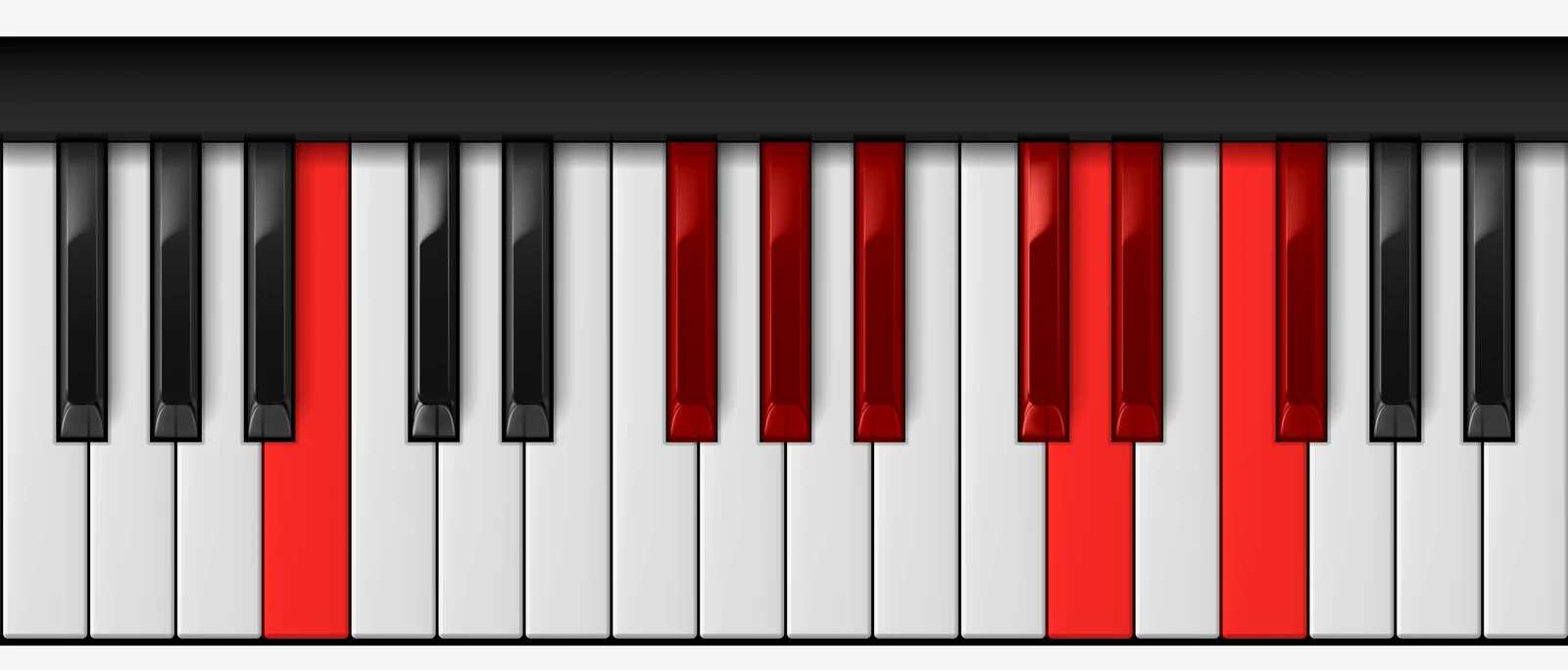 Gb Major Bebop Scale on piano — Gb, Ab, Bb, Cb, Db, Ebb, Eb, F, Gb