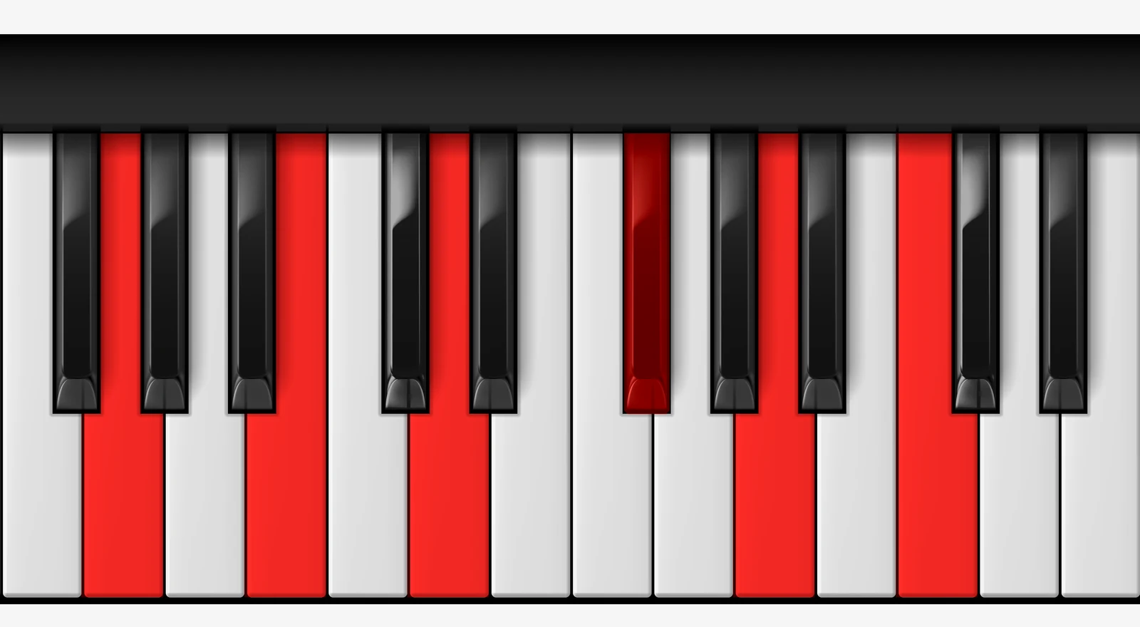 G Major 11th piano chord, root position — G, B, D, F#, A, C
