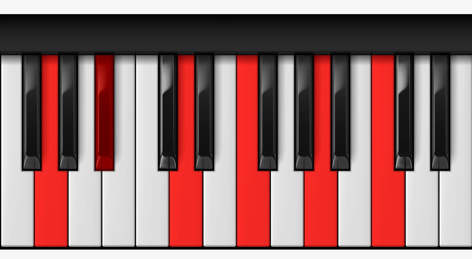 G Minor 11th piano chord, root position — G, Bb, D, F, A, C
