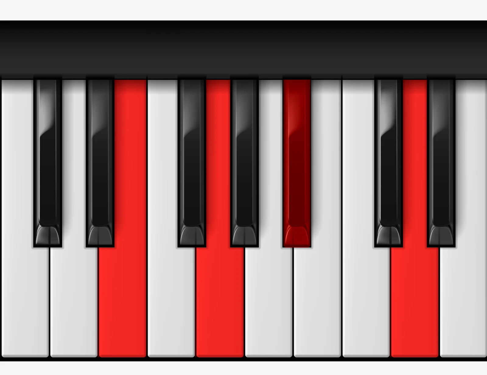 G Minor 6th piano chord, 3rd inversion — E, G, B♭, D