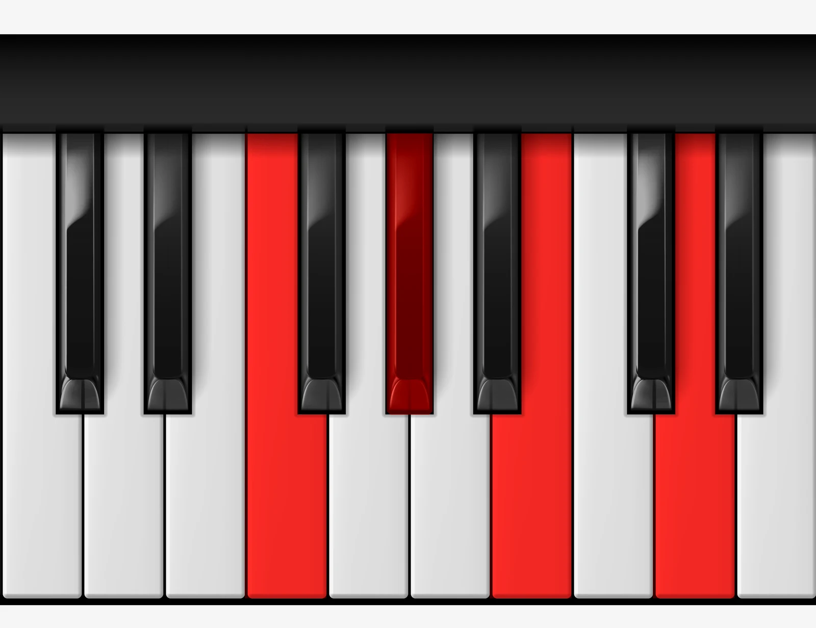 G# Diminished 7th piano chord, 3rd inversion — F, G♯, B, D