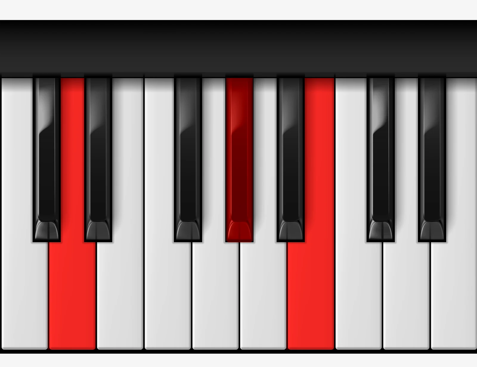 G# Diminished piano chord, 2nd inversion — D, G♯, B