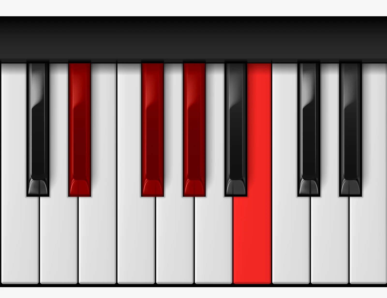 G# Minor 7th piano chord, 2nd inversion — D♯, F♯, G♯, B