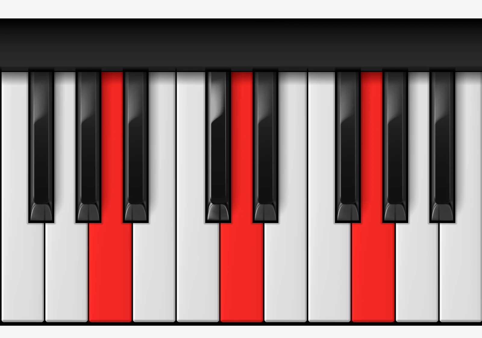 G Suspended 2nd piano chord, 1st inversion — A, D, G