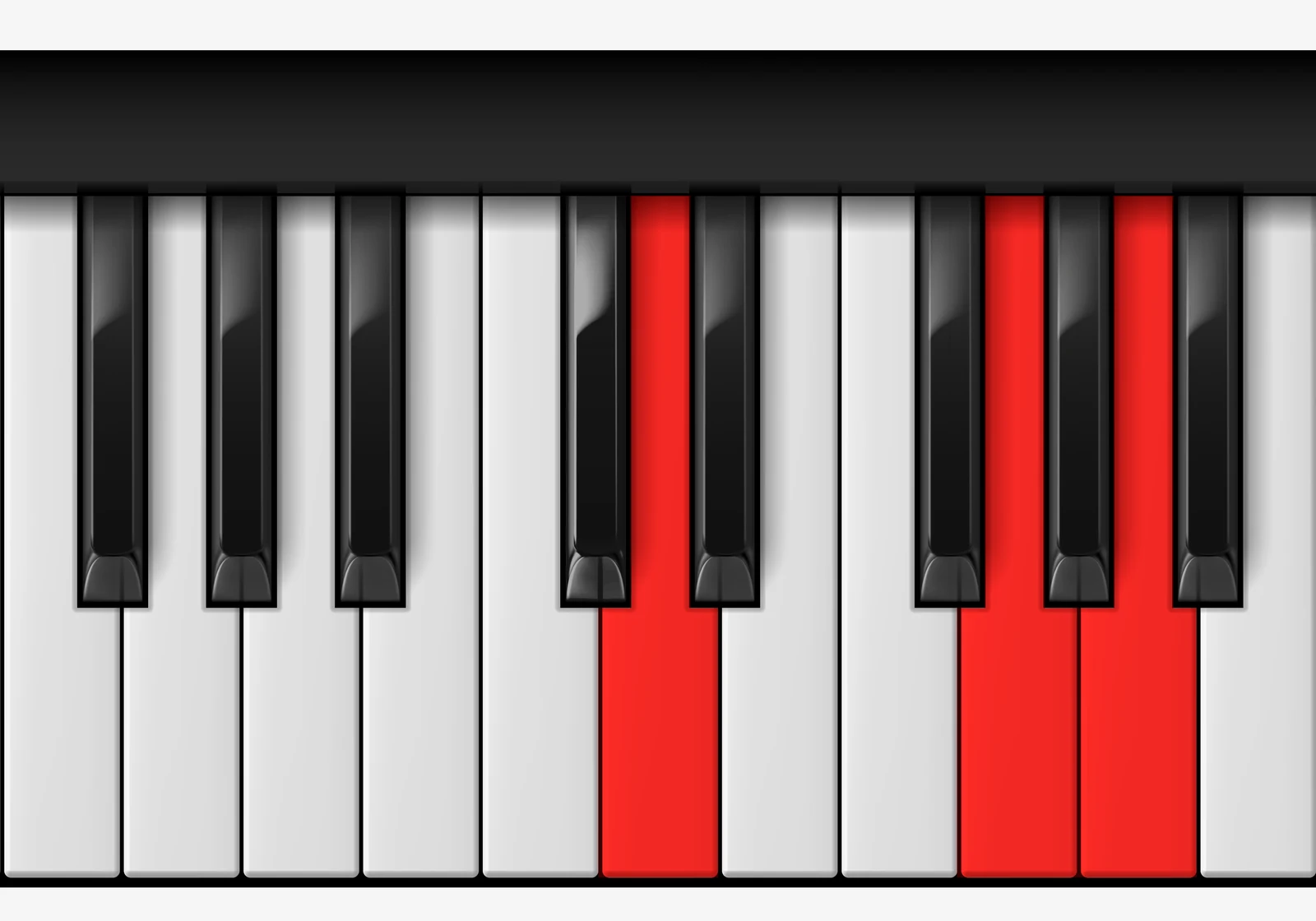 G Suspended 2nd piano chord, 2nd inversion — D, G, A